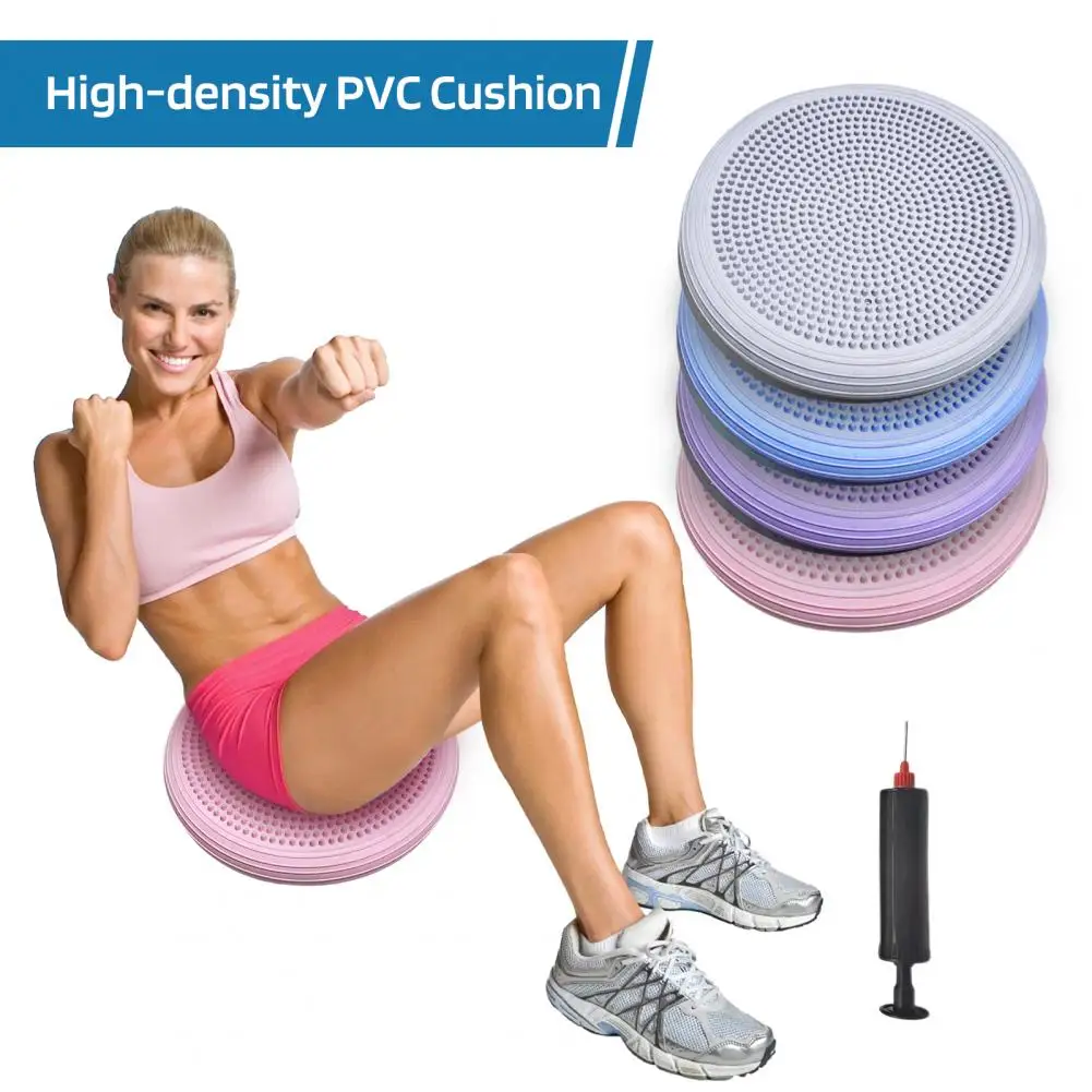 FX Large Size PVC yoga balance cushion Yoga Massage Cushion Mat Balancing 34cm Wheel Cushiest Pad Riot Thickening Yoga Balancing Balance