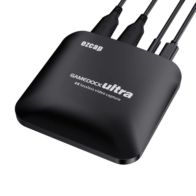 Ezcap326C 4K Video Game Capture Card HDR Mic 1080P 60fps 120FPS Recording Box USB 3.1 Type C Game Live Streaming Device for PS4