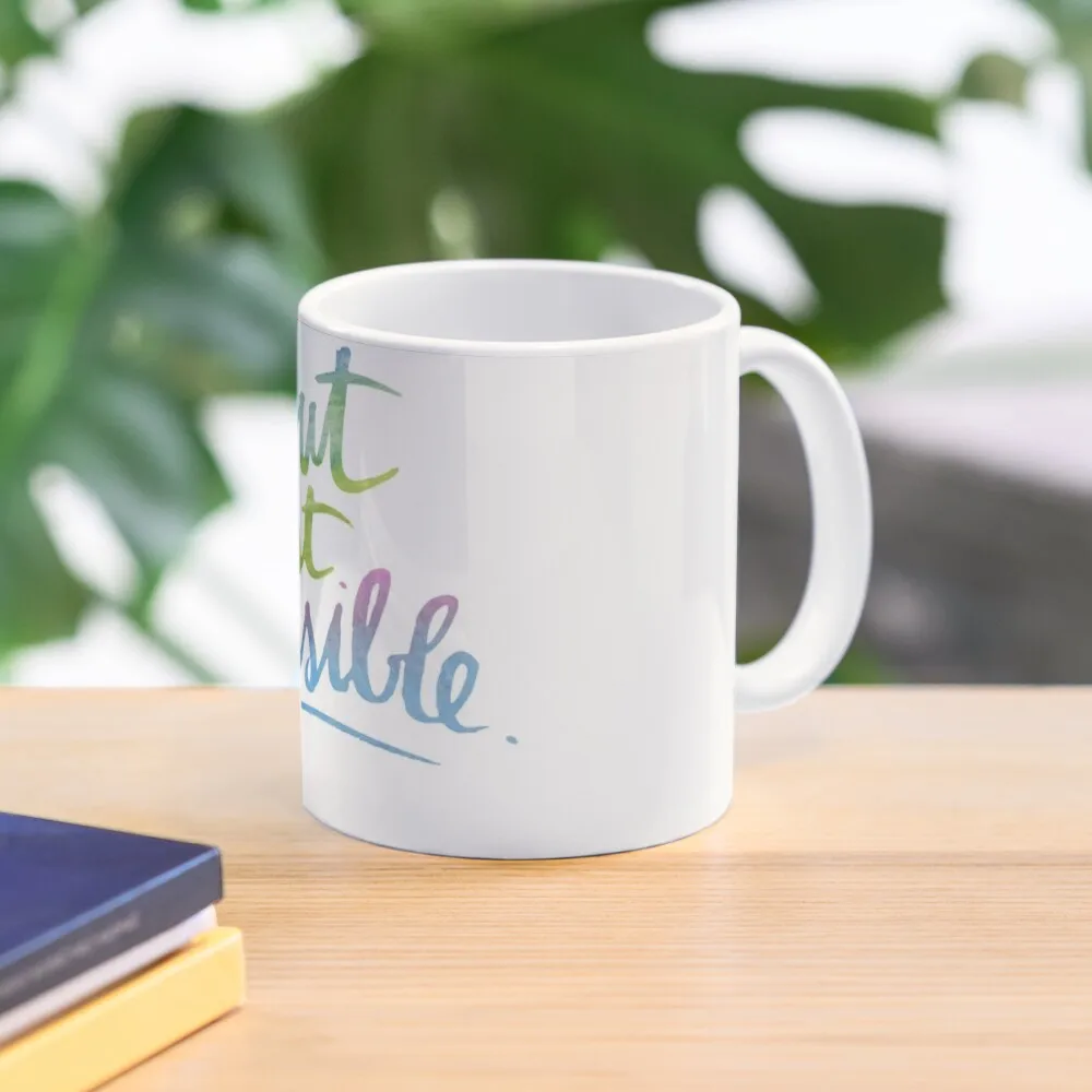 

Calligraphy: tout est possible Coffee Mug Aesthetic Cups Thermal Cups Tea And Cups Set Mug