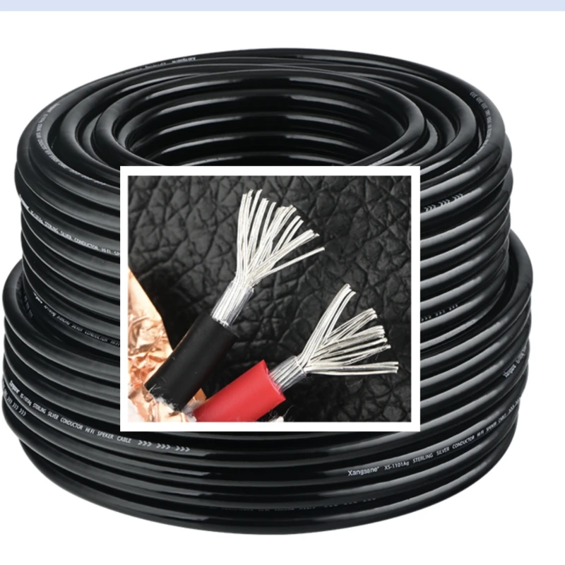 4N Pure Silver Audio 13 Awg 2.5Mm Fai Da Te Bulk Altoparlante Cavo Amplificatore Lettore Cd Dac