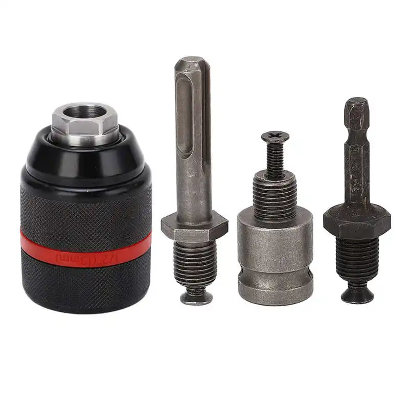 Drill Chuck Keyless Self Tightening 1/2in 2‑13mm Clamping Range Quick