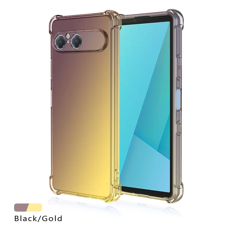 Rainbow Ultra Thin Shockproof Gradient Case - Four-Corner Silicone Soft Cover