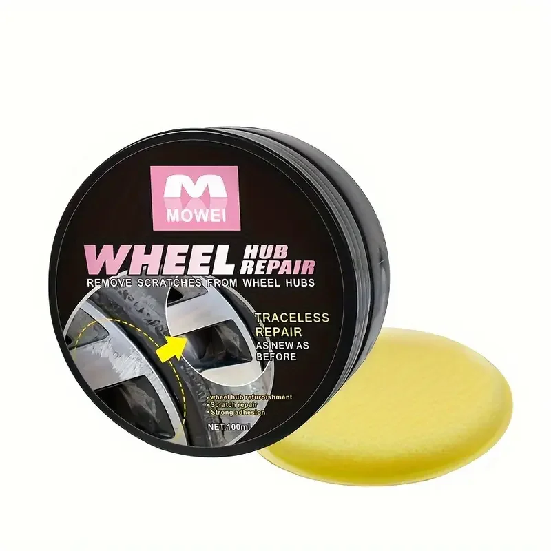 Car wheel hub scratch repair set, wheel hub refurbishment and polishing, car scratches, rust, fading repair