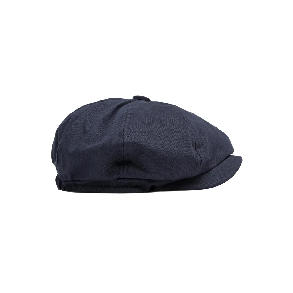 High Quality Retro Newsboy Cap Solid Color Twill Baker Caps Cotton Adjustable Beret Unisex