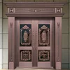 Antique Style Entrance, Villa Double Door, Stainless Steel/copper Door, Waterproof and Wear-resistant, Customized Size 6