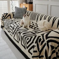 Nordic Tassel Throw Blanket Full Four Season Cotton Sofa Cover Towel Dust Anti-cat Scratch Protection Covers Sofa Blanket Carpet 1