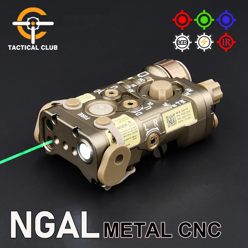 

Metal NGAL Red Dot Green Blue Indicator Hunting Weapon Light Airsoft Laser L3 NGAL IR Sight Infrared Aiming Strobe Flashlight