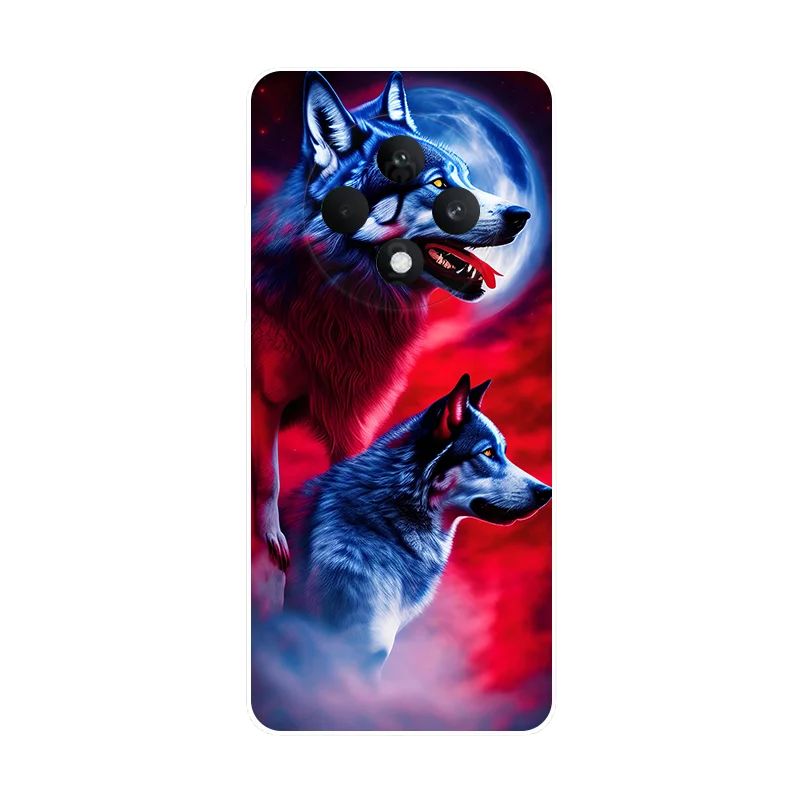 Wolf Design Soft Silicone Bumper Phone Case Cover