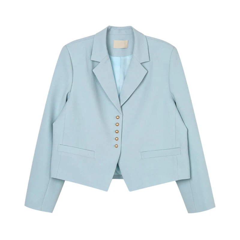 Women's Suit Jacket Women's Jacket Fall Coat Slim and elegant all matching office ladies Women's jackets are simple, loose and v