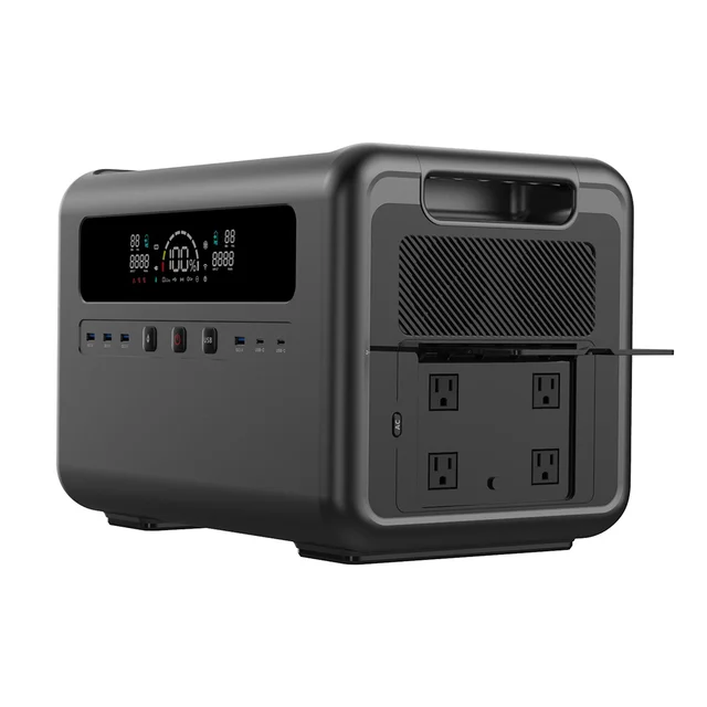 2400W Solar Power Generator Large Capacity Portable Power Station 1