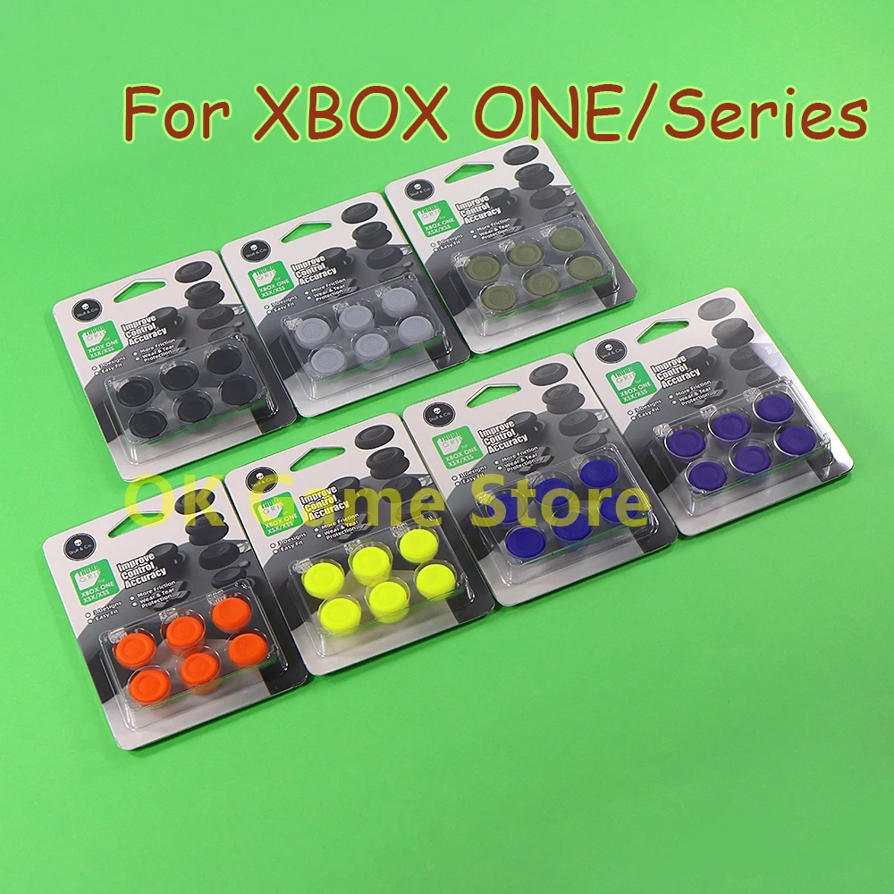 

12 комплектов для XBOX ONE, для XBOX ONE S, серии XBOX 6 в 1, кепка джойстика с черепом, противоскользящая сменная крышка джойстика Joycon