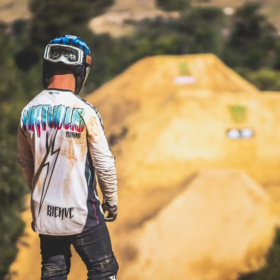 thumbnail image 1 of 2023 VIRTUOUS VRTS CRUZ MTB Motocross Jersey Bicicleta BMX Bicicleta de montaña Resistencia Carreras Descenso Ciclismo Camiseta Dh Maillot, 1 of 5