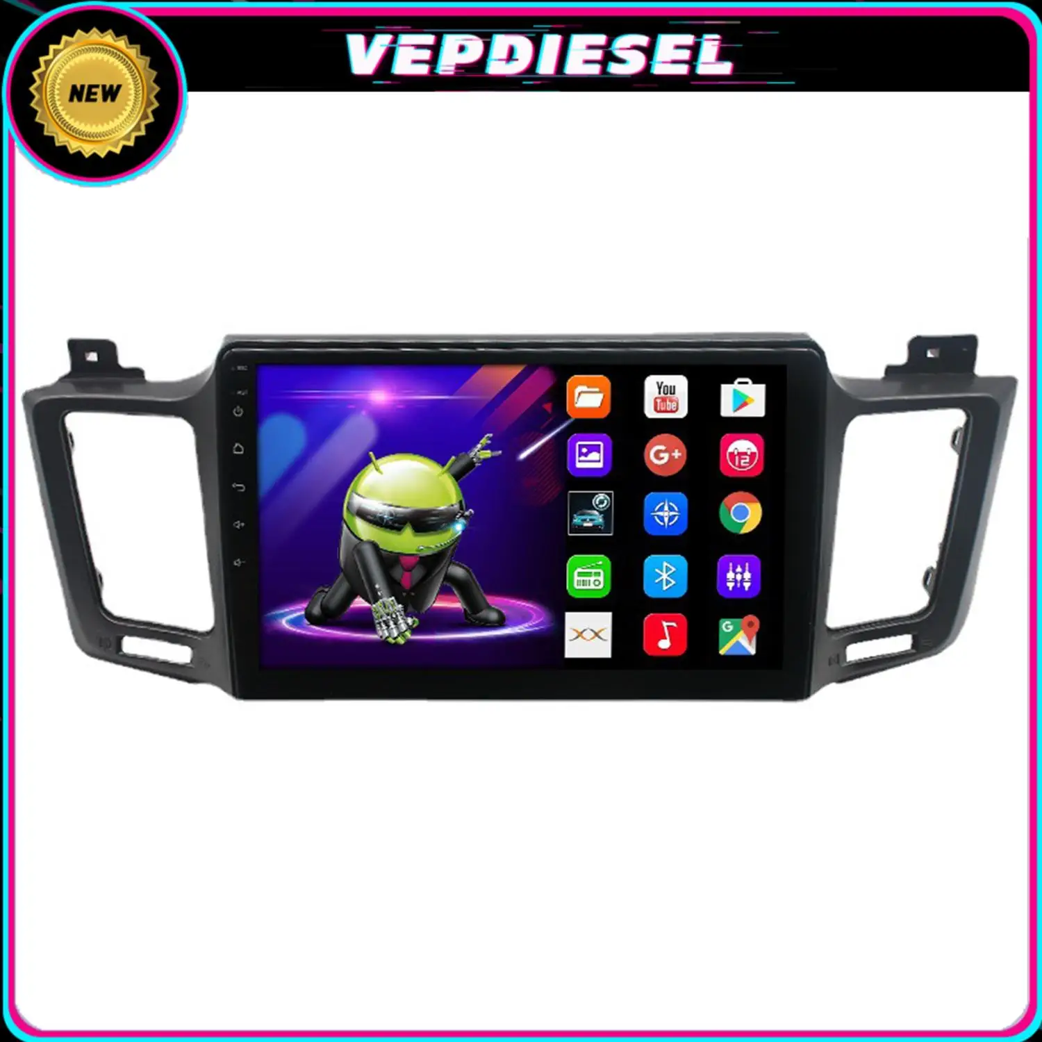 

10.1'' Capacitive Screen Android 12 Car Stereo Radio Player Carplay For Toyota RAV4 2013-18 2G 32G Bluetooth 5.0 GPS Navigation