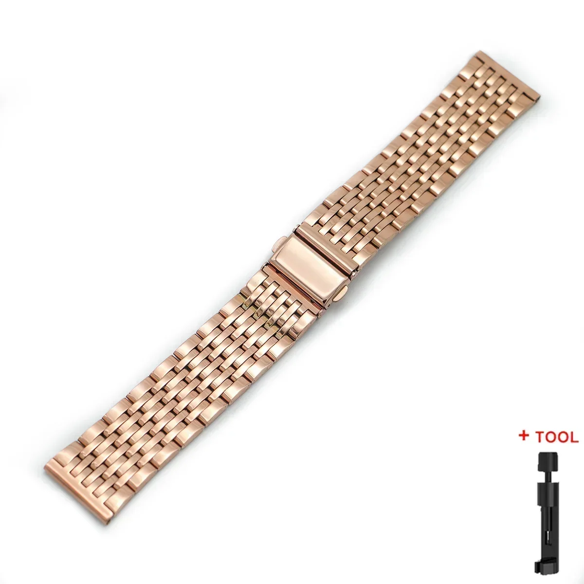 Elegant Stainless Steel Watch Band - 20/22mm Adjustable Strap