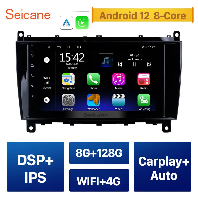 RADIO NAVEGADOR 7 Para Mercedes Benz clase C W203 2004-2007 GPS ANDROID  10.0 – Mister Radio GPS