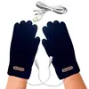 1 Pair Heated Knitting Full Finger Mittens Windproof USB Electric Heating Gloves Portable Constant Temperature Hand Warmer 6