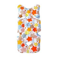 Soft Cotton Baby Stroller and High Chair Seat Cushion Liner Pad Cover (Colorful star)