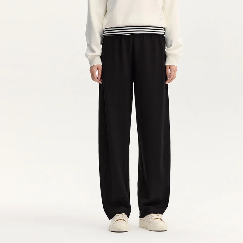 Semir Casual Pants Women Solid Color Versatile Black Trousers 2024 Autumn New Slimming Pants Sports Pants Banana Pants 4