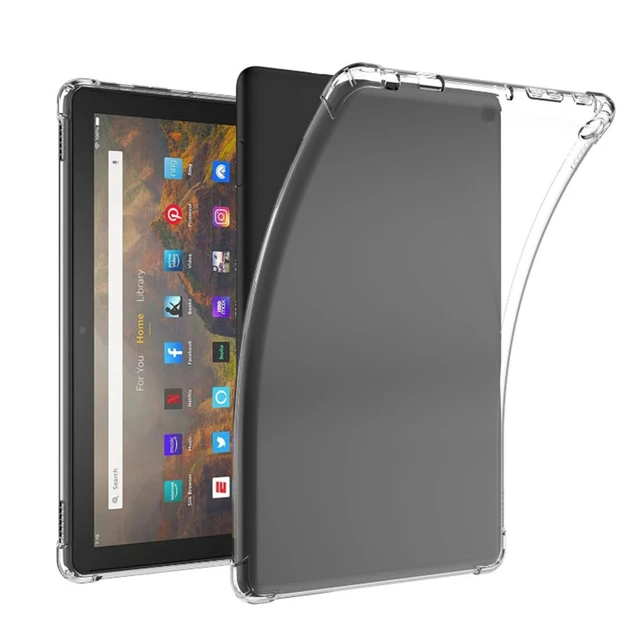 For Kindle Fire HD10 2023 Case Transparent Soft Silicone Back Cover Coque  For Kindle 10'' Ebook Protective Clear Shell Fundas - AliExpress