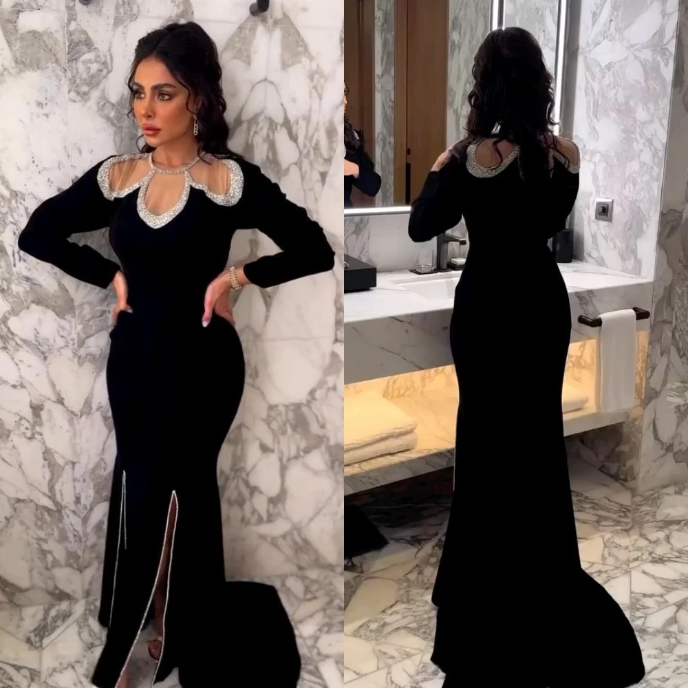 

Zhitomyr Exquisite High Quality Jewel Mermaid Beading Paillette / Sequins Tulle Charmeuse Prom Dresses