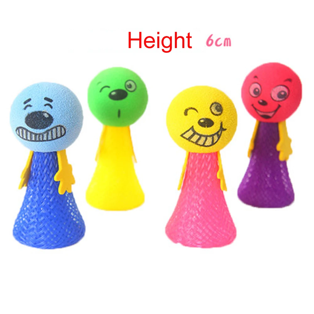 

2022 65mm H Jumping Dolls Kids Bouncing Spring Stress Relief Toys Education Game Push N Down Jump Man for Children Novelties Toy