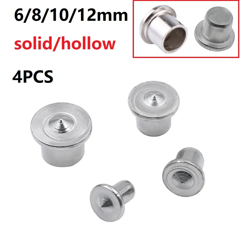 4Pcs Dowel Tenon Center Point Set 6-12mm Locator Roundwood Punch Pin Dowelling Hole Wood Timber Marker Furniture Centering Point