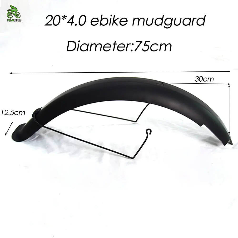 

Universal Version 20inch Fatbike MTB Bikes Electric Bicycle Fenders 2 pcs Bicycle Mudguard Fat ebike Fender Front Rear Mud Guard