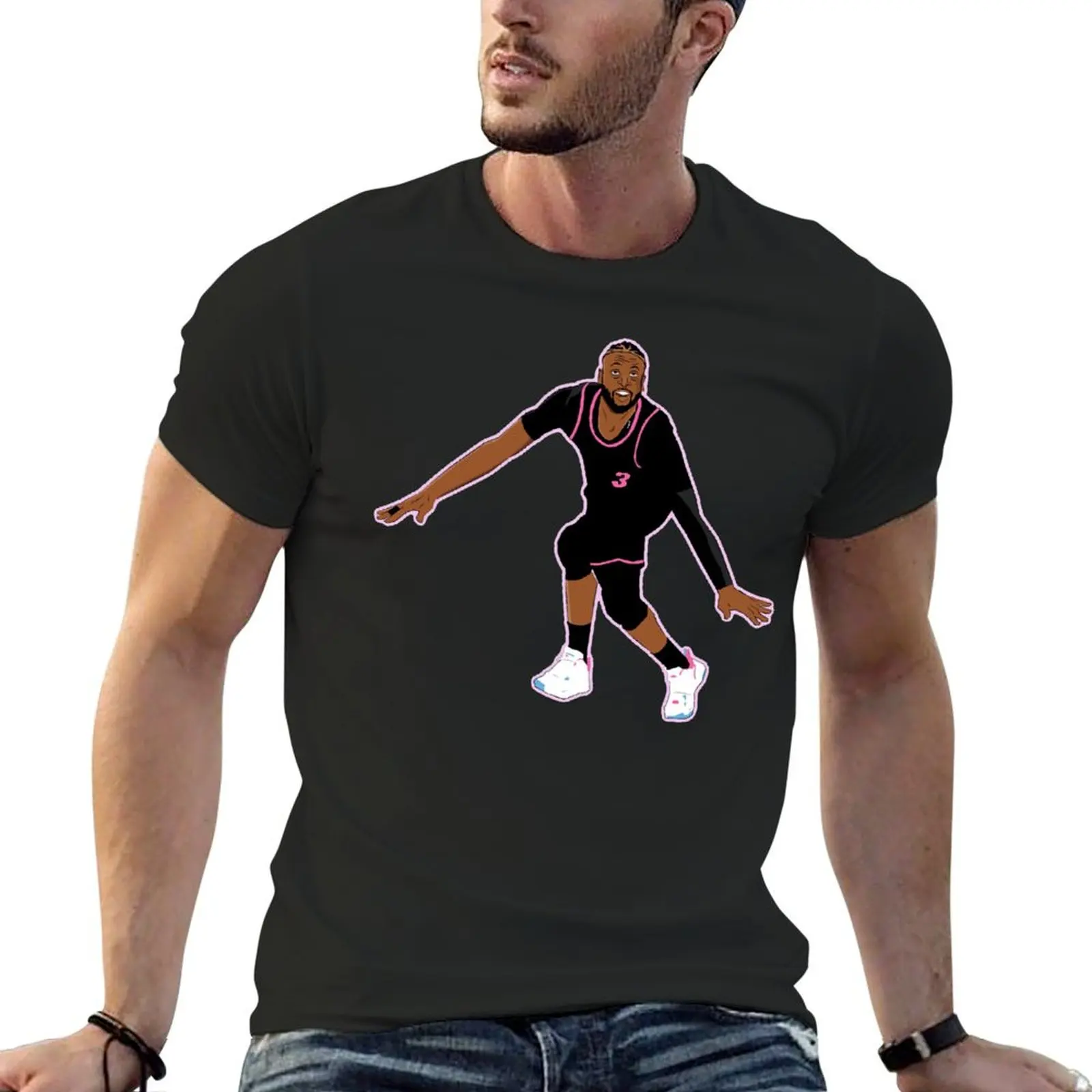Dwyaneer E Wade D-Wade Wow 2023 Basket Stars (22) Harajuku T-Shirt Movimento T-Shirt Vendita Calda Humor Graphic Travel Usa Siz