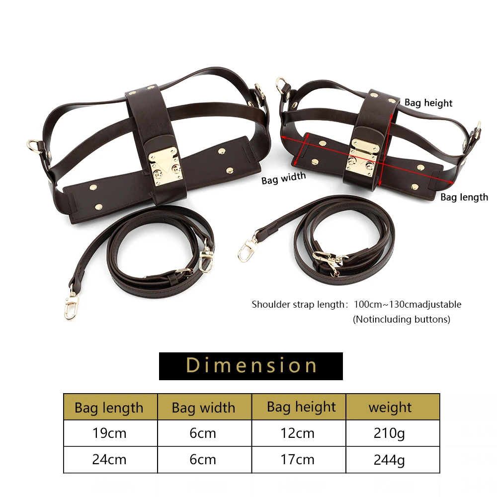 For Luxury Handbag Bag Leather Tote Bags Woven Shoulder Crossbody Bag Bottom High Quality Protect DIY Knitting Bag Accessories