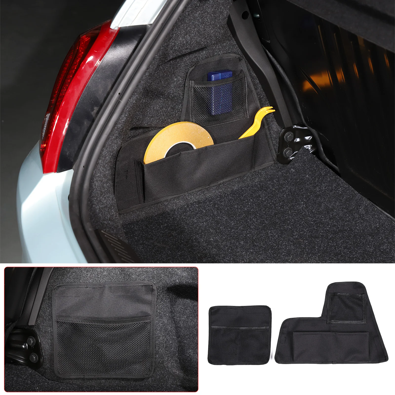 

Car Rear Side Trunk Storage Bags Hanging Bag Small Item Storage For Fiat 500 2016-2023 Car Organizer Accessories