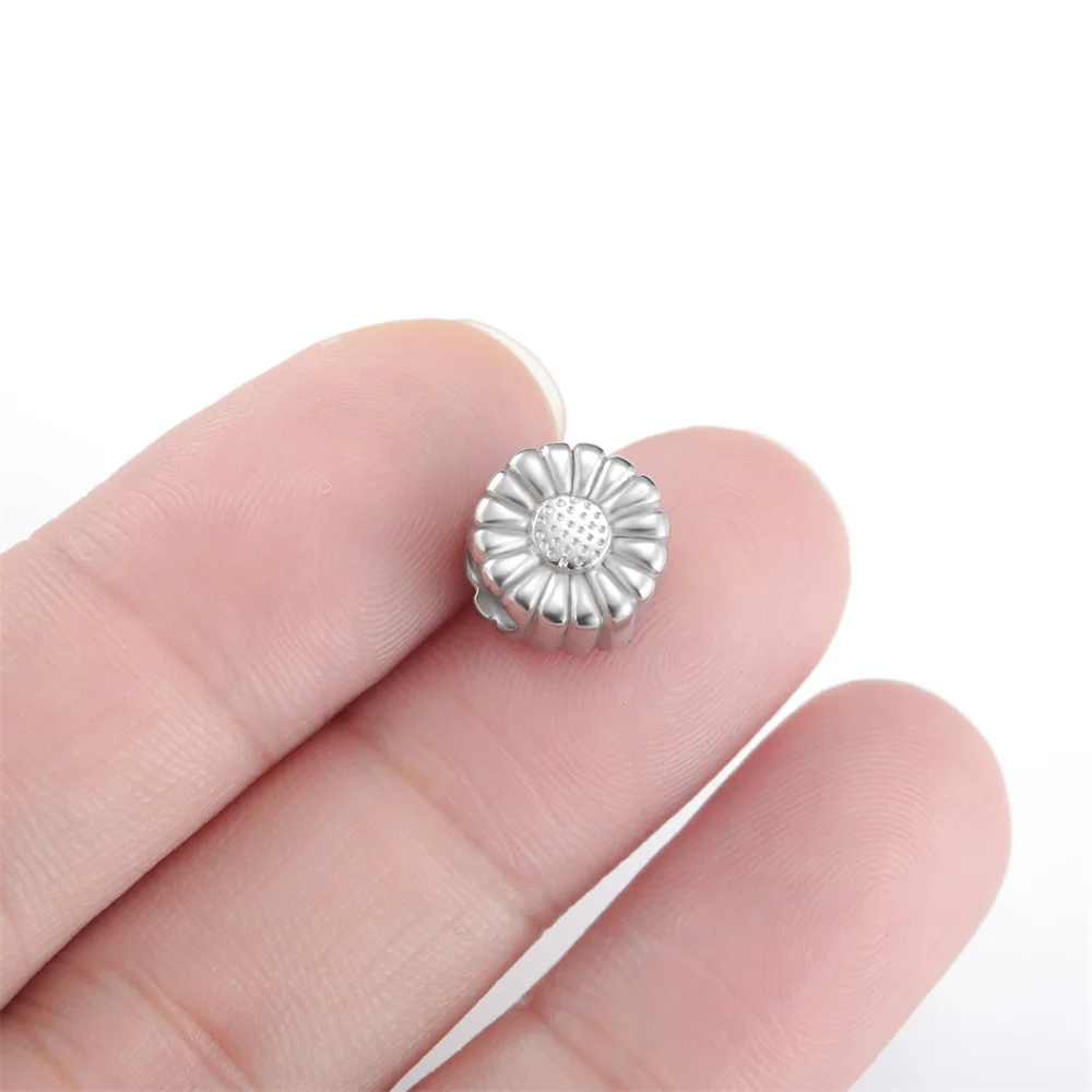 Set of 5 Vintage-Style Stainless Steel Charms