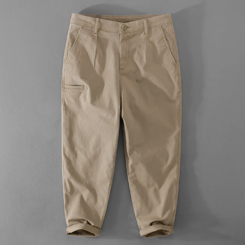 

New Designer Spring And Autumn Cotton Brand Pants For Men Fashion Casual Trousers 29-36 Size Pantalones Hombre Pantalon Homme