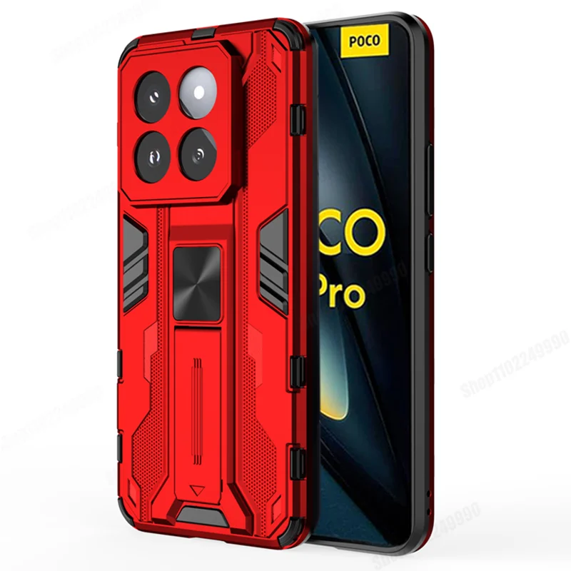 Shockproof Armor Magnetic Phone Case with Hard Holder