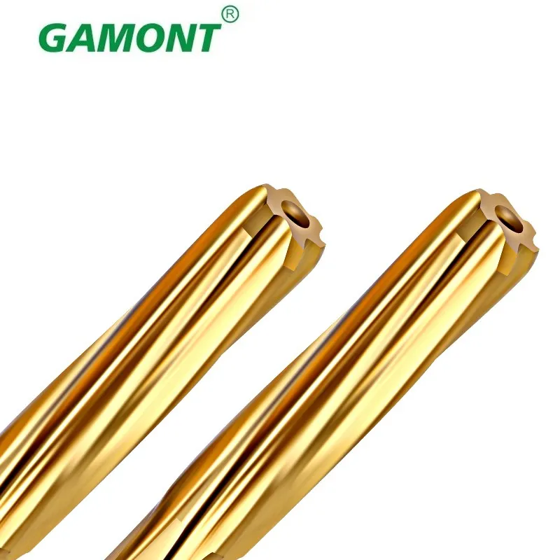 GAMONT HSS-CO Helical Reamer Cobalt Titanium Plated Stainless Steel Special Straight Shank Reamer 3-20 Decimal Point Reamer 4