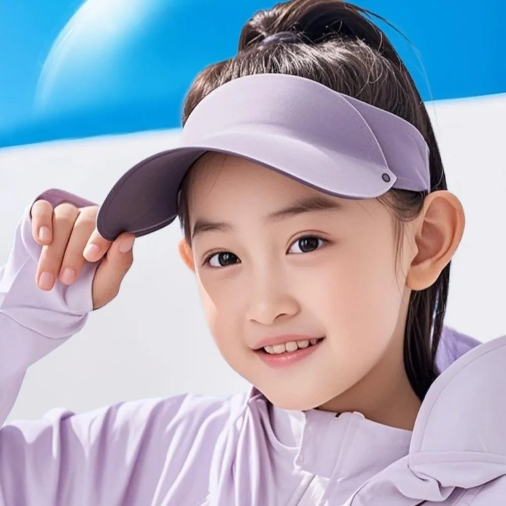 Breathable Quick-dry Sunshade Hat Anti-UV Soft Summer Sunhat Lightweight Seamless Children's Sunscreen Cap Outdoor