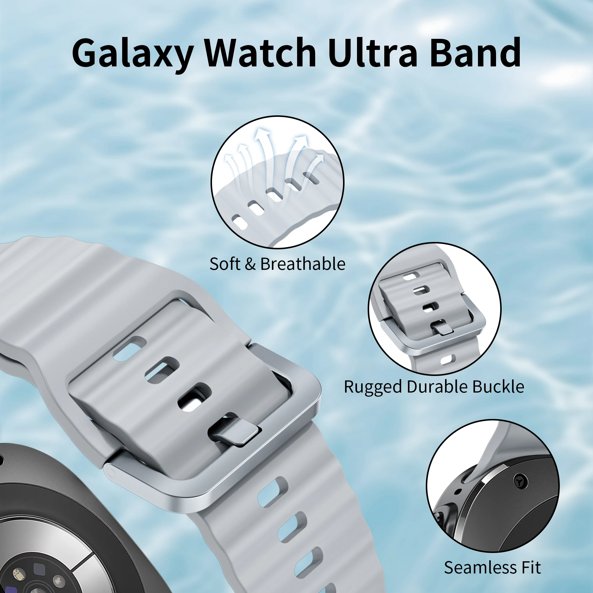 Premium Silicone Strap for Smartwatches - Ultra Durable and Stylish Design