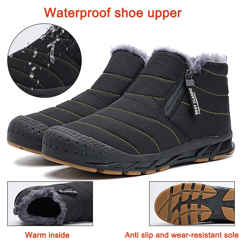 Men’s Plush Warm Outdoor Work Boots