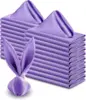 50pcs Satin Napkins Soft Dinner Napkins 43*43cm Square Table Napkins for Restaurant Weddings Party Dinner Decoration 6