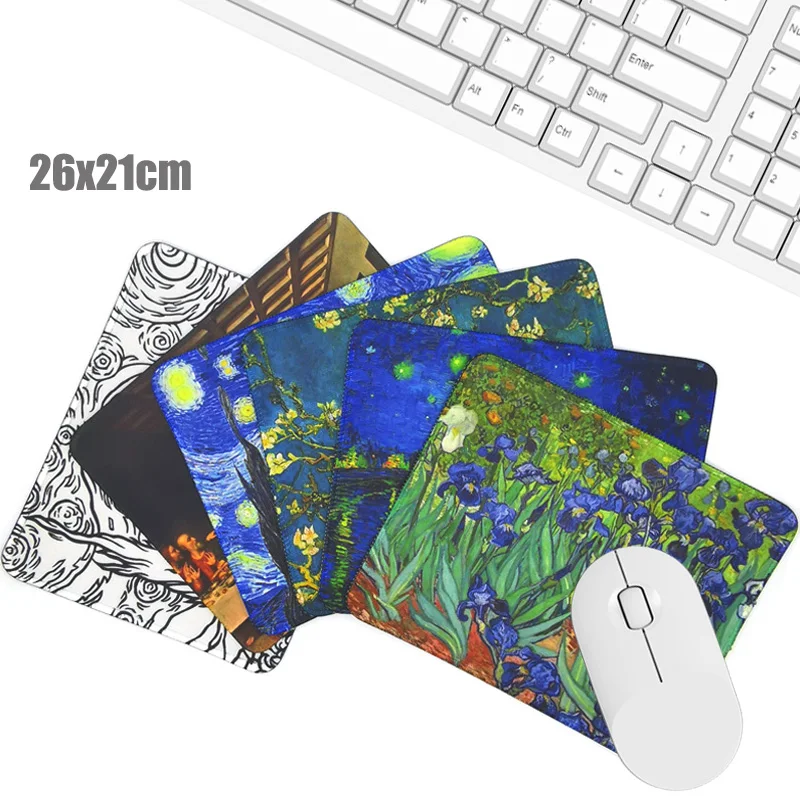 

Van gogh Oil Painting Art Mouse Pad Desk Pad Laptop Mouse Mat for Office Home PC Computer Keyboard Cute Mouse Pad Non-Slip Gifts