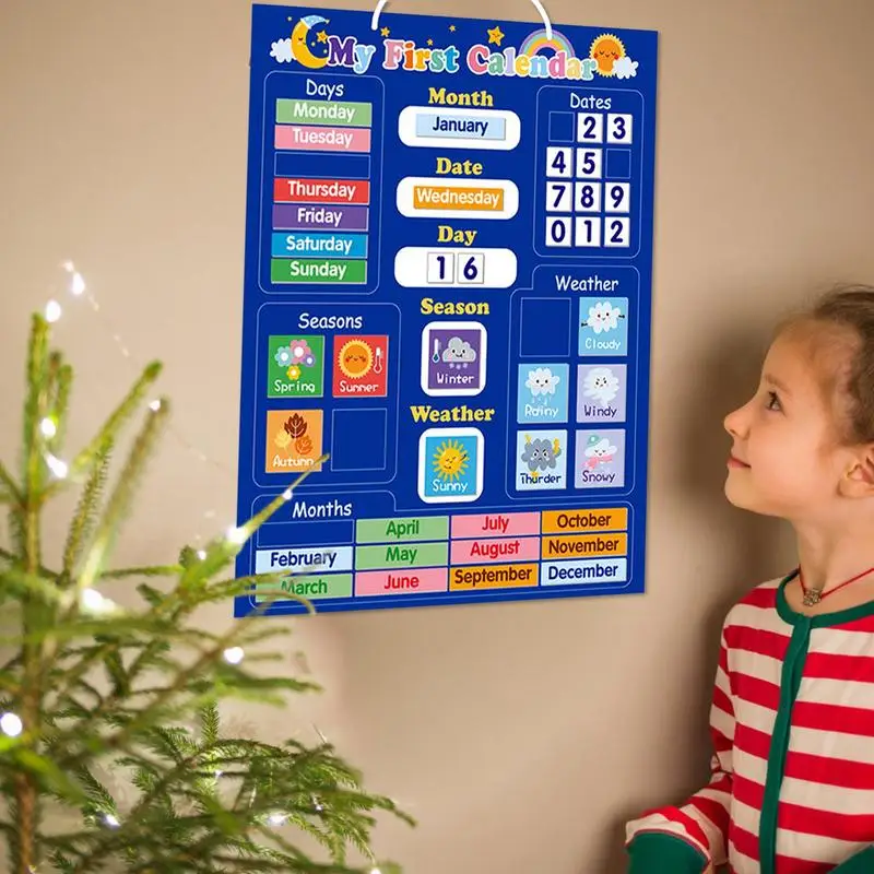 Magnetic Calendar For Kids Magnetic Kids Learning Calendar Classroom Calendar Kids Preschool Calendar Kids Magnet Calendar