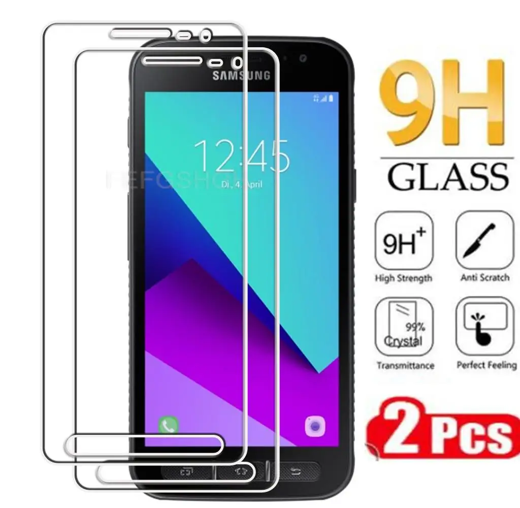 

Оригинальное защитное закаленное стекло для Samsung Galaxy Xcover 4 5 "GalaxyXcover4 Xcover4S 4S, Защитная пленка для экрана