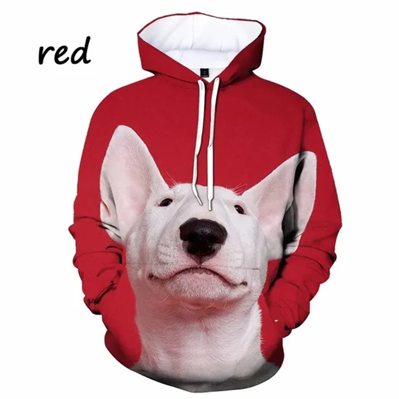 La última sudadera con capucha con gráfico 3D de Bull Terrier, sudadera con capucha de manga larga con diseño de perro, jersey de otoño, sudadera con capucha de gran tamaño y alta calidad