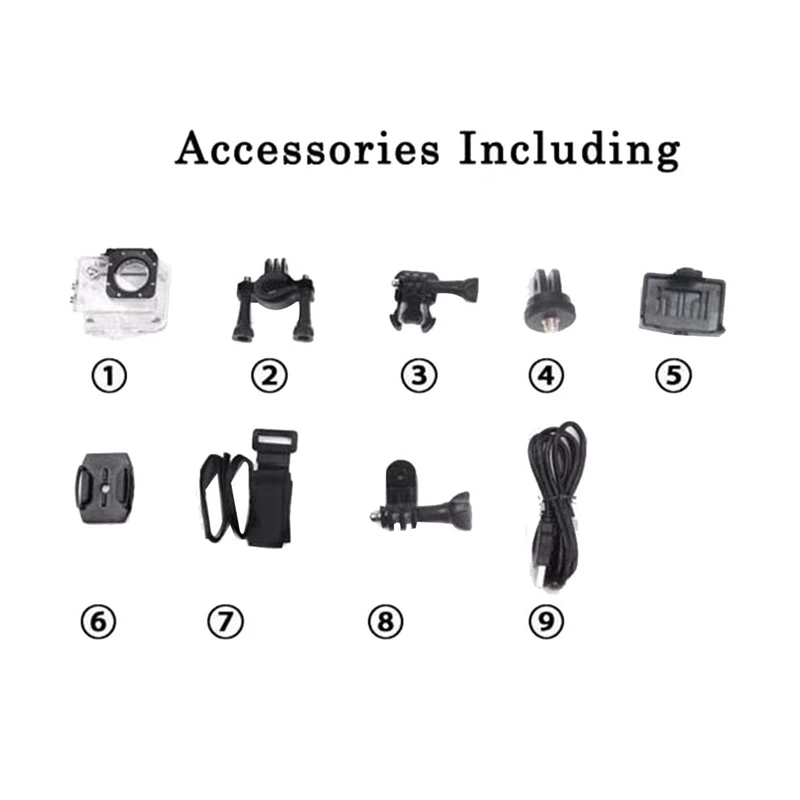 1 Piece Professional Mini Camera Waterproof Sport Camera Outdoor Sport Helmet Action Camcorder Mini Camera For Gopro images - 6