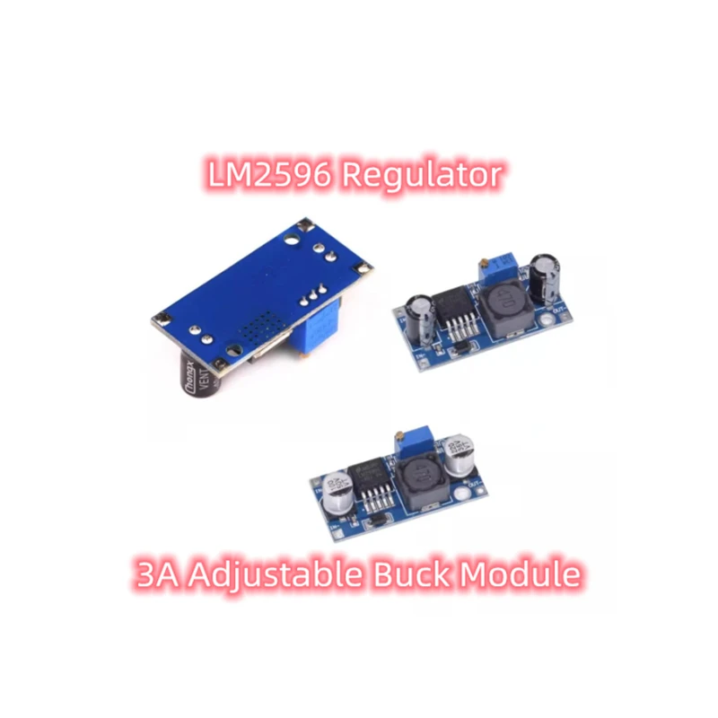 1 Pz Dc-Dc Buck Power Module 3A Modulo Buck Regolabile Lm2596 Regolatore Da 24V A 12V 5V 3V