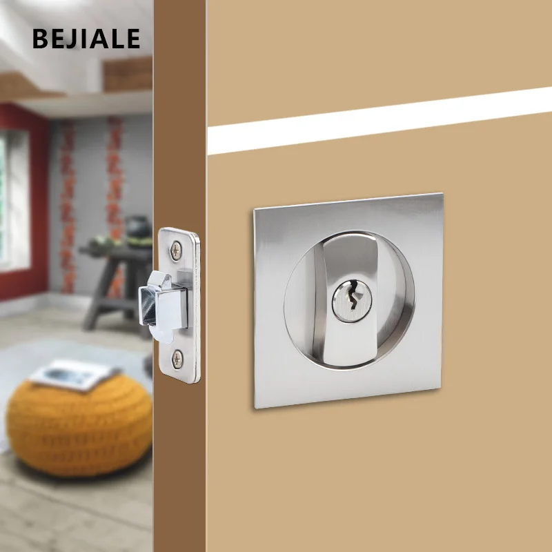 Hot Style Sliding Door Lock Kitchen Balcony Sliding Door Lock Household Double Hook Embedded Invisible Bathroom Single Hook