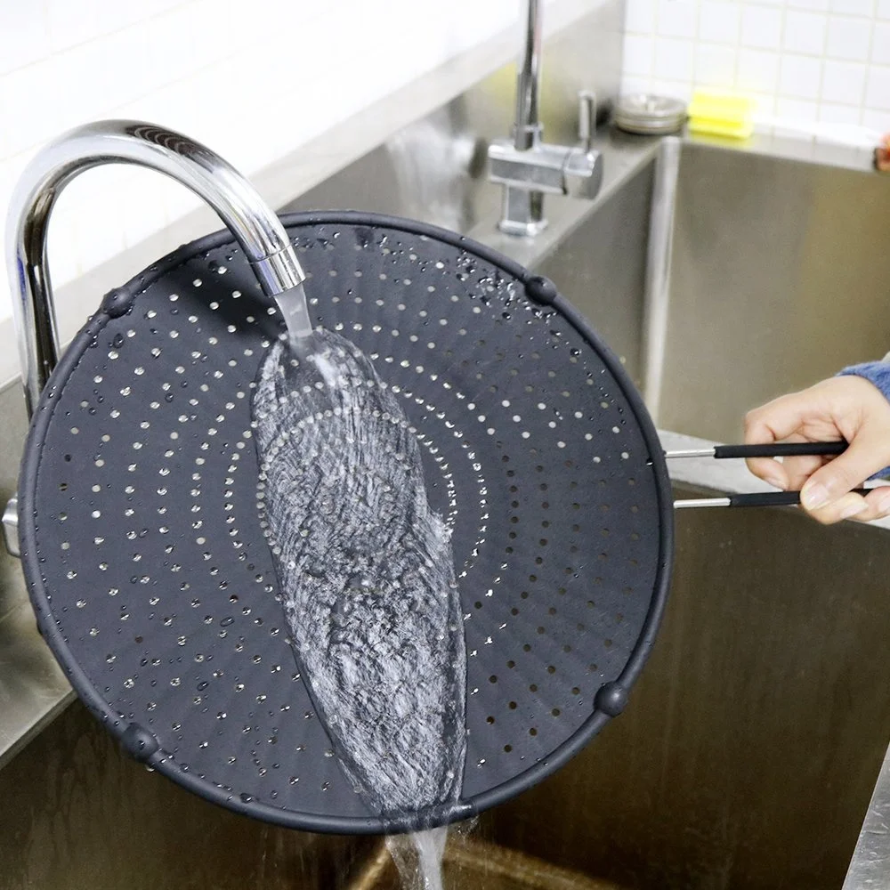 Silicone Splatter Screen Guard Oil Grease Pan Lid Oil-Proof Splash Cover Frying Protection Mat
