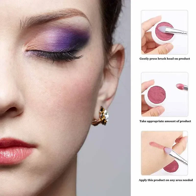 Brochas maquillaje 실리콘 아이 섀도우 립 애플리케이터 메이크업 브러쉬 아이 라이너 립 브러쉬 전문 아이 섀도우 화장품 도구