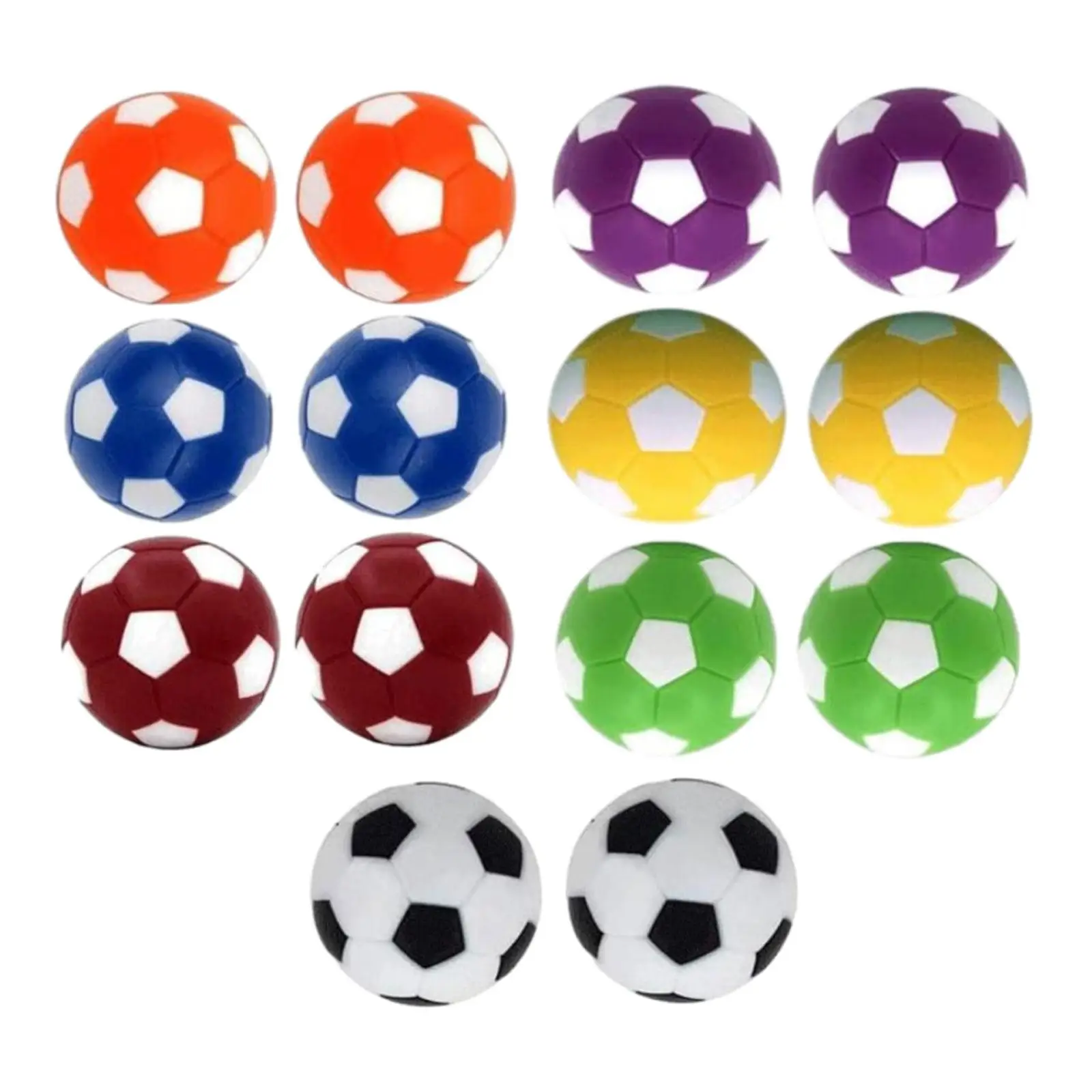 

14x Foosball Table Balls Official Table Top Soccer Balls 36mm for Party Games Family Game Finger Sport Match Toy Tabletop Game