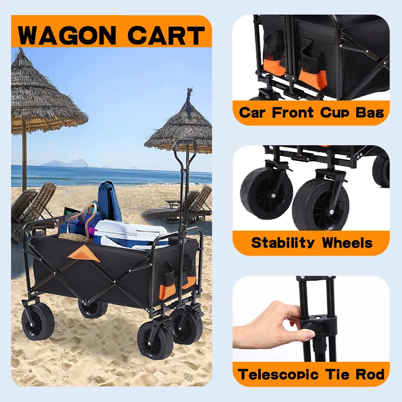 Folding-Cart-Portable-Foldable-150L-Large-Capacity-Multifunction-Cart-Outdoor-Camping-Table-Light-Wagon-Bbq-Trolley.jpg Összecsukható Kosár Hordozható 150L Nagy Kapacitású Multifunkciós Kocsi Kültéri Kemping Asztal Világos Bbq - Image 2