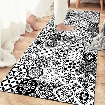VIKAMA Mandala Patchwork Camera da letto Tappeto Bagno Tappeti antiscivolo Utilizzati nel soggiorno Lavanderia Cucina Decorazione della casa Tappetino 1